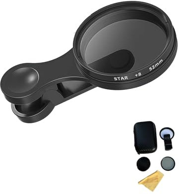 52mm Clip-on CPL Phone Camera Lens Filter Kit, Allalonga Polarizer Filter for iPhone, Circular Polarizer Polarizing Filters Compatible with Most Cell Phones (1PCS)