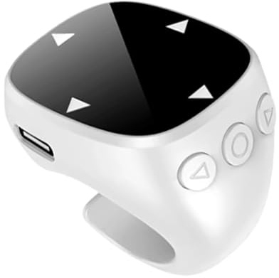 Anello Scorrevole | Telecomando Touch Senza Fili per Telefono - Dispositivo di Tecnologia Indossabile per Lavoro Presentazione Streaming in Diretta Foto Lettura Musica Social Media Videogiochi