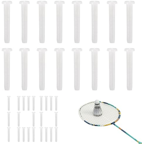 Schlägeröse – 100 Ösen für Schläger | transparent, weiß, aus Nylon, Zubehör für Seile