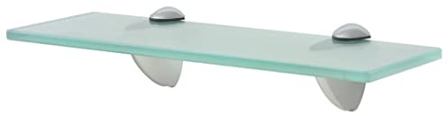 Tomostar Étagère Murale en Verre Trempé, Étagère de Douche Tablette de Salle de Bain Murale 30 x 10 cm 8 mm