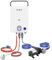CAMPLUX First 10 L/M Calentador de Agua a Gas con Bomba de Agua & Mango, GPL (50mbar), para Ducha al Aire Libre/Camping/RVs, F10 Pro-DE