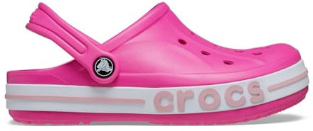 Crocs Unisexe Enfant Bayaband Clog T Sabots, Electric Pink/Petal Pink, 23/24 EU
