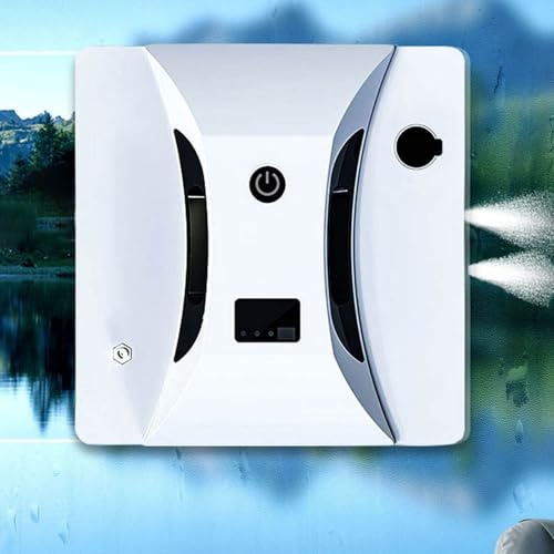 Fönsterputsrobot, sladdlös fönsterdammsugare, höger sida Dual Spray & 2800Pa högsug, Fjärrkontroll, Strömavbrottsskydd, Anti-fall elektrisk glasväggstvätt for högt i tak