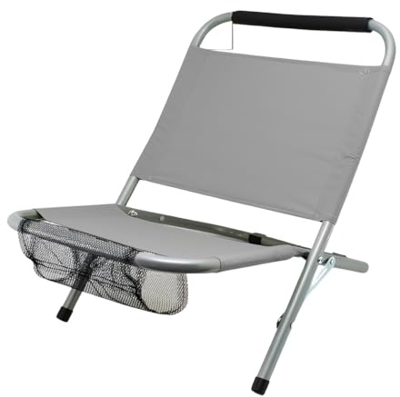 FORNOR 15169 Sedia da spiaggia grigio chiaro 57 x 47 x H 54 cm