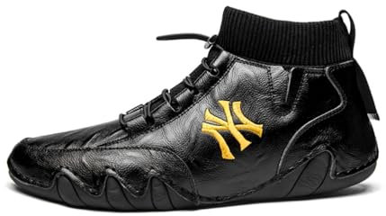 Xuanke Boxschuhe Herren Wrestling Trainingsschuhe Combat Boxers Trainer Atmungsaktiv Boxen Kampfsport Schuhe Fitnesschuhe Bodybuilding Boxing Boots38-46 (Schwarz,46)