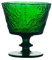 Copas verdes en relieve, copas de vino pesadas y gruesas, copas de vino para postre (rojo)
