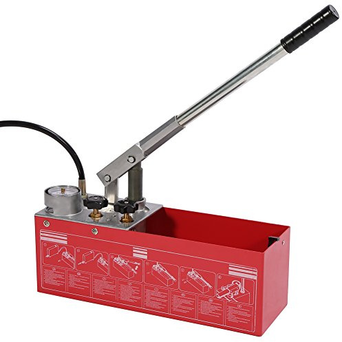 Pompa di prova idraulica di Gearwell, tester a pressione manuale, rilevatore di perdite d'acqua del gasdotto, pompa a pressione manuale, per impianto idraulico e ispezione del