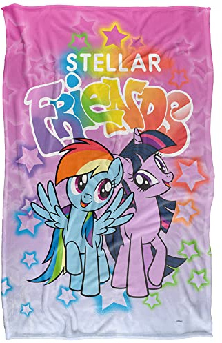 My Little Pony Stellar Friends Super Soft Snuggle Blanket with Silky Touch - 91 x 147 cm