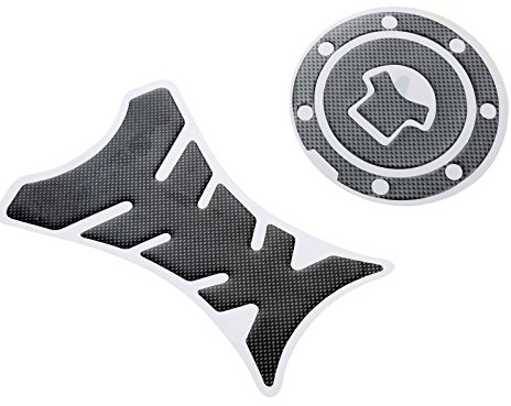 Mtsooning Adesivo della copertura del cappuccio del gas del decalcomanie del serbatoio del combustibile del carbonio per Honda CBR 250R 500R 1000RR
