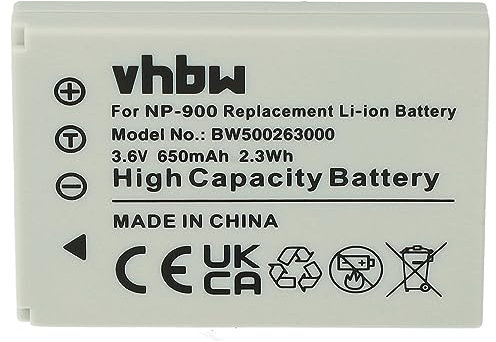 vhbw Akku kompatibel mit Revue DC 50 Kamera (650mAh, 3,6V, Li-Ion)