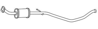 HELLA 8LB 366 021-491 Vorschalldämpfer - Easy2Fit® Kit - vorne - dreiteilig
