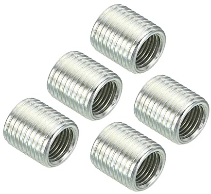 PATIKIL 9/16-18 to M10 Thread Adapters Sleeve Reducing Nut 15mm 5Pack