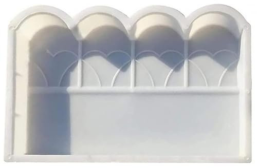 Reuvv Molde para bordes de jardín, hormigón, cemento, valla, para exteriores, fácil operación, para valla de jardín, cama de flores