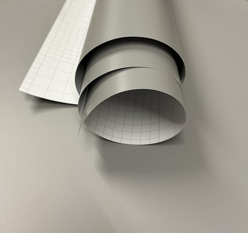 vgoltd Furniture Sticker Matt Vinyl Roll Self Adhesive Contact Paper for Kitchen Cupboards Cabinet Fridge Door Tables Drawers & Wardrobe (Light Grey, 30 x 200 cm)