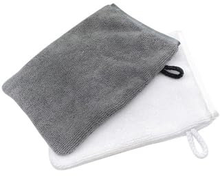 Waschhandschuhe,2 PCS Microfaser Waschlappen Kinder Frottee Waschlappen Microfaser Handtücher Mitt Scrub Sensation für Bad SPA