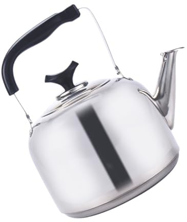 Hervidor de té silbante de acero inoxidable grueso, estufas de inducción de gas, hervidor de ebullición automático, silbato de agua para el hogar, té, café, vino caliente