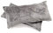 MALIKA Set 2er Kissenbezug Cashmer Touch Fleece Kissenhlle Sofakissen Kopfkissenbezug Kissenbezug Couchkissen, Gre:2X 40x80 cm, Designe:GRAU