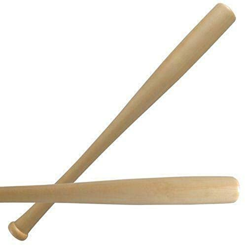 Indigo Soul Heavy Duty Wooden Baseball Bat Adult Kids Baseball Bat Stick Anti-Slip Long Lightweight for Training and Practice 62cm