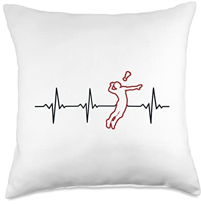 Game Ball Indiaca Peteca Peteca Players Gifts Heartbeat Professional Indiaca Peteca Throw Pillow, 18x18, Multicolor