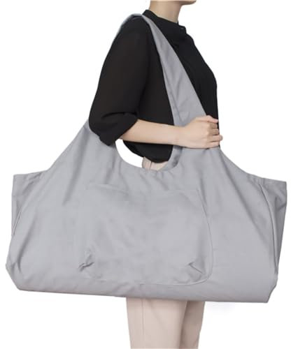 Yogatasche Canvas Yogamatten-Tasche Yogamatten Tragetasche Große Reisetasche Multifunktionale Trainingstasche Fitnesstasche Robuste Sporttasche Aufbewahrungstasche für Pilates Yoga Fitnessstudio