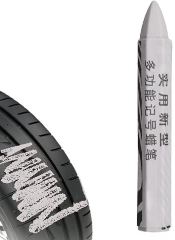 RYGRZJ Reifenmarkierungsfarbstift, 1/4 Stück, lichtbeständig, für Reifen, universeller wasserdichter Reifenmarker, tragbarer Reifenkreide für Motorrad, Elektrofahrzeug, Markierung von Reifenschäden