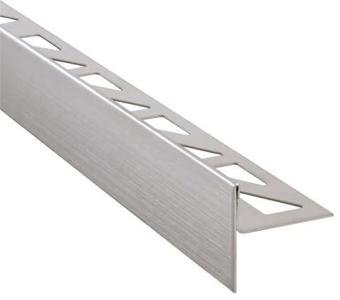 Dalsys 200cm Cale de pente douche 12,5mm gauche argent, inox pour praticable