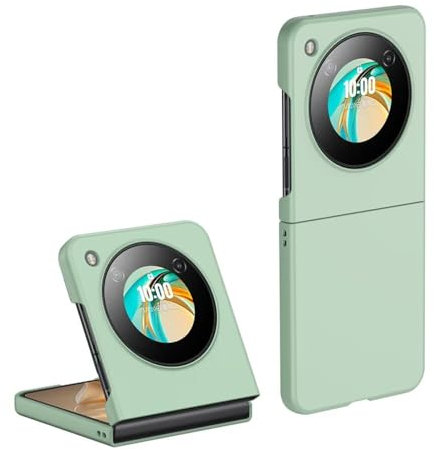RankOne Coque de Téléphone pour Nubia Flip 5G (6.9 inches), Étui Rigide en Silicone Anti Chute et Anti Rayures - Vert Clair