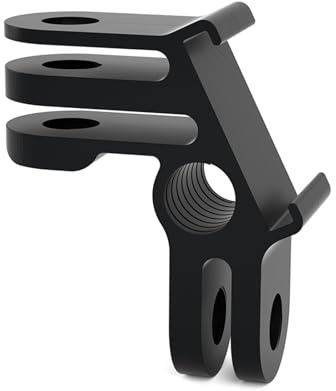 HSU 90° Vertikaler Action-Kamera-Adapter für Go Pro, Aluminium-Stativhalterung mit Cold Shoe-Loch für Hero 13/12/11/10/9/8/7/6/5/4/3