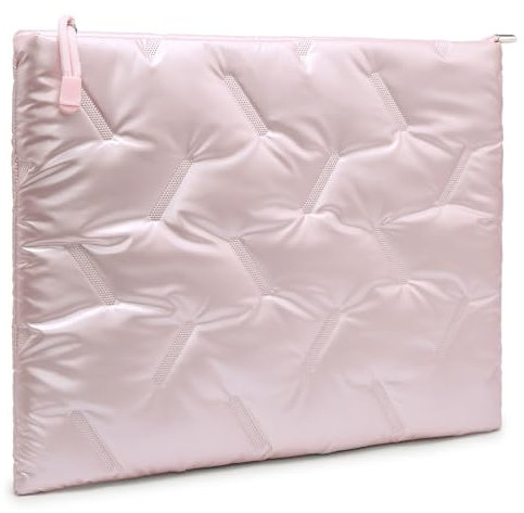 GAOCHY 13.3-14 Inch Puffy Laptop Sleeve for Macbook Pro 14 M4/M3/M2/M1 Pro/Max 2025-2021, 14 inch ASUS Chromebook/Zenbook, HP Pavilion x360 14, 14 inch Dell Latitude, Dell XPS 14, Icy Pink