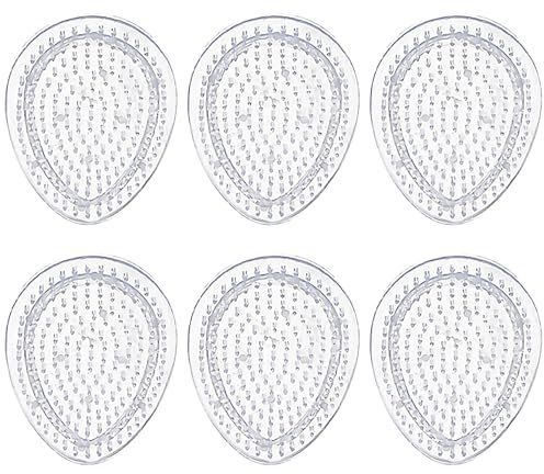 UptVin 6 Stück Bügelperlen Platten, Transparent Steckplatten Eiform für Bügelperlen Ostern Vorlagen Schablonen für DIY Projekte, 9x7 cm