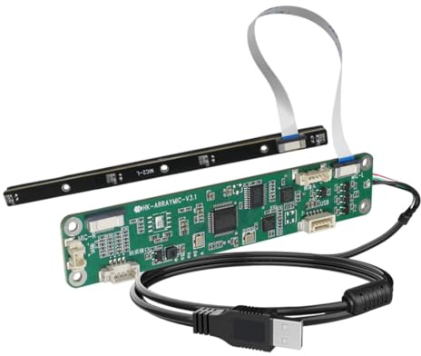 Koolenry Micrófono Direccional de 4 Matrices con USB, Captación de Sonido Lineal de 60 Grados, Reducción de Ruido con Amplificador de 3,5 mm