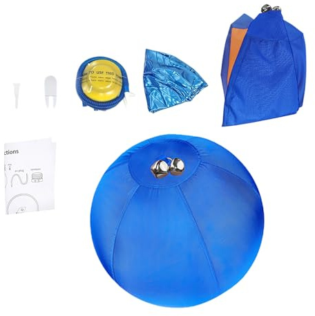 Generisch 2026 Set di giocattoli gonfiabili per cani per allenamento interattivo, divertimento dell'acqua durevole (blu, A)