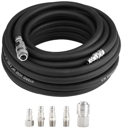 Estink Manguera de Aire Comprimido, 15 m, Conexión Rápida Europea 1/4 Pulgadas, 300 PSI