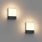 Klighten 2 Stück 24W LED Außenwandleuchte, Wasserdicht IP65 Wandleuchten Außen/Innen, Aluminium Modern Außenleuchte Außenleampe Wand für Terrasse Garten, 1500 Lumen, Anthrazit, Warmweiß 2700-3000K
