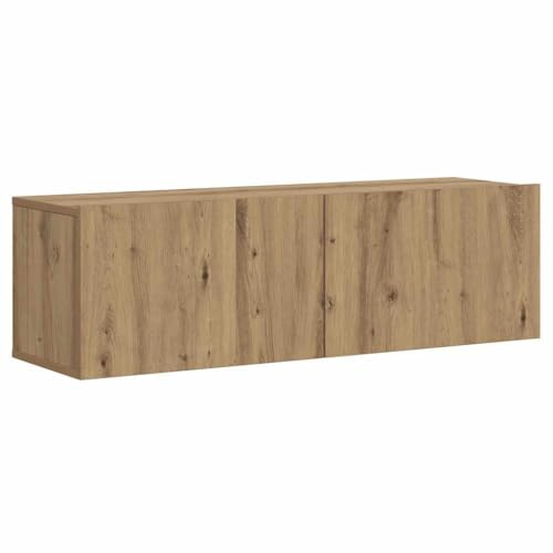 vidaXL Mobile TV a Parete Rovere Artigianale 100x30x30cm in Truciolato, Mobile TV a Parete, Mobile per dispositivi multimediali, consolle Porta TV