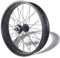 HZXQCVB 20x4.0 Hinterrad Für Fatbikes 24/26 Zoll Snow Bike/Beach Bike Hinterrad 36x14G Speichen Scheibenbremse Schnellspanner 195mm 36H Hinterradnabe Hintere Felge Für 7-10 Gang Rotary(Black,26in)