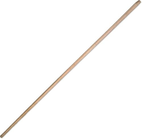 FERCASASHOP® Manico in Legno Naturale, Attacco Vite Universale, per Ogni Tipo di Scopa, Spazzoloni, Spingiacqua Pratico e Robusto (130 x 3 x 3 cm)
