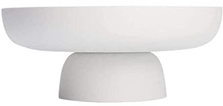 Liummrcy Bol à Pied Rond de Piédestal Décoratif - Support de Plateau d'Affichage pour Fruits, Dessert, Salade - Panier de Végétaux en Plastique