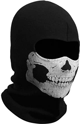 Unisex Ghost Print Balaclava Mask Ghosts Skull Full Face Mask Windproof Ski Mask Motorcycle Face Masks for Men Women, Balaclava Hood, Halloween Cosplay, Face Mask for Cosplay Black