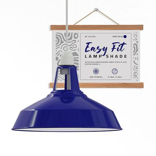 DC VOLTAGE Paralume da Soffitto Moderno in Metallo 30 cm Facile da Installare Lampada a Sospensione per Camera da Letto Cucina Bagno Stile Antico