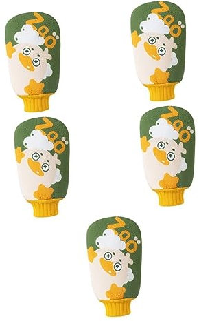 FOMIYES 5pcs Exfoliating Bath Mitt Bath Loofah Body Washing Scrubbers Shower Gloves Exfoliating