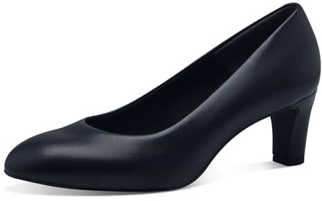 Tamaris Damen Klassische Ballerinas, Frauen Flats,TOUCHit-Fußbett,Slip-ons,klassisch elegant,Ballerinen,Pumps,Halbschuhe,Slipper,Navy,37 EU
