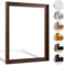 Haak Schattenfugenrahmen Levi in Braun (matt) 50 X 70 cm für Keilrahmenbilder und Leinwände