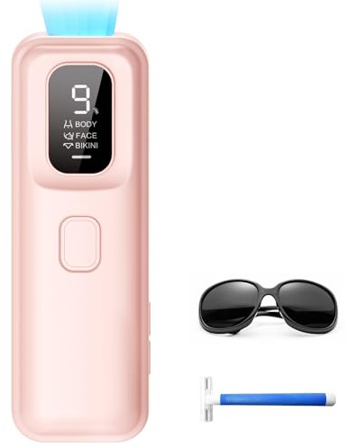 IPL Depiladora Laser para Mujer, Consigue Resultados de Salón en Casa, Depiladora de Luz Pulsada Compacta y Multicolor, Luz Pulsada Profesional para Todo el Cuerpo Rosa