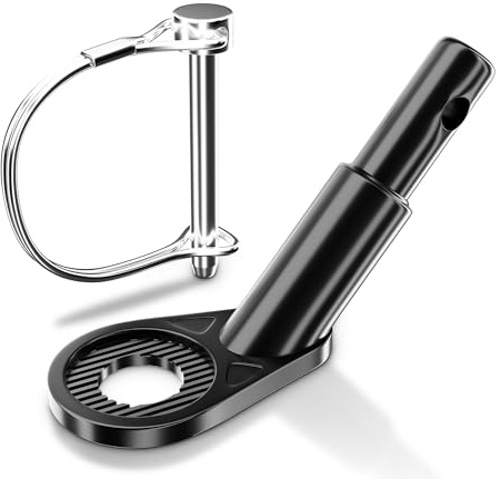 NICEDACK Cykelsläpvagnskoppling, cykelsläpvagnskoppling, hundvagn adapter för cykel, cykelsläpvagnsadapter, barnsläpvagn, cykelkopplingar (kolstål-svart)