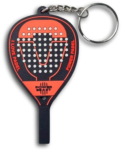 POWER BEAST Portachiavi Racchetta Padel, Accessorio Sportivo Originale, Regalo Giocatori Padel