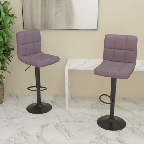 Frdhee Silla cosmética de comedor,Taburete de bar 2 PCS. Tela Taupe,Silla de cocina para comedor encimera de cocina,Fácil montaje