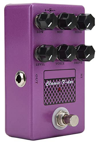 LMHHMIN Altavoz Gabinete Simulador Procesador de Efectos Múltiples Pedal de Guitarra de Metal Ajuste de 6 Perillas