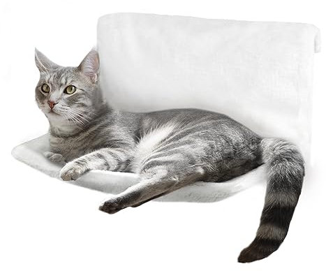 Petlicity Warm and Cosy Pet Cat and Dog Radiator Bed -Strong and Durable (White)