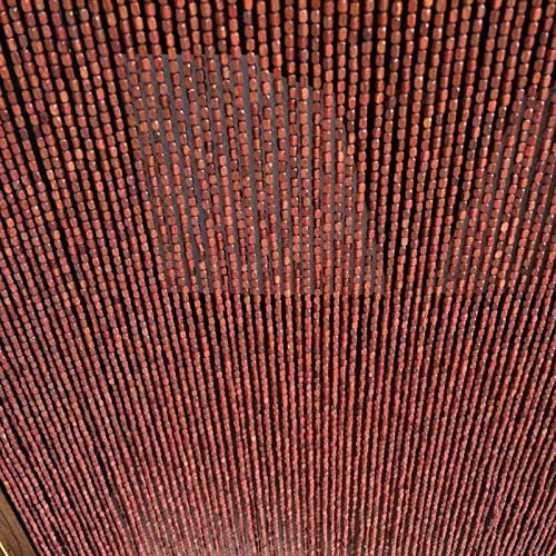 NLUMEC Fadenvorhang Perlenvorhang Raumteiler Hängender, Holzperlenvorhang Tür Holz Bambus, Türvorhang Perlen Hängend Panel, Tür Vorhang Dekorative Sichtschutz für Schlafzimmer Wohnzimmer Wandschrank